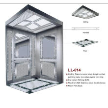 Mrl 1350kg Elevador de passageiro com espelho Etching acabamento (LL-014)